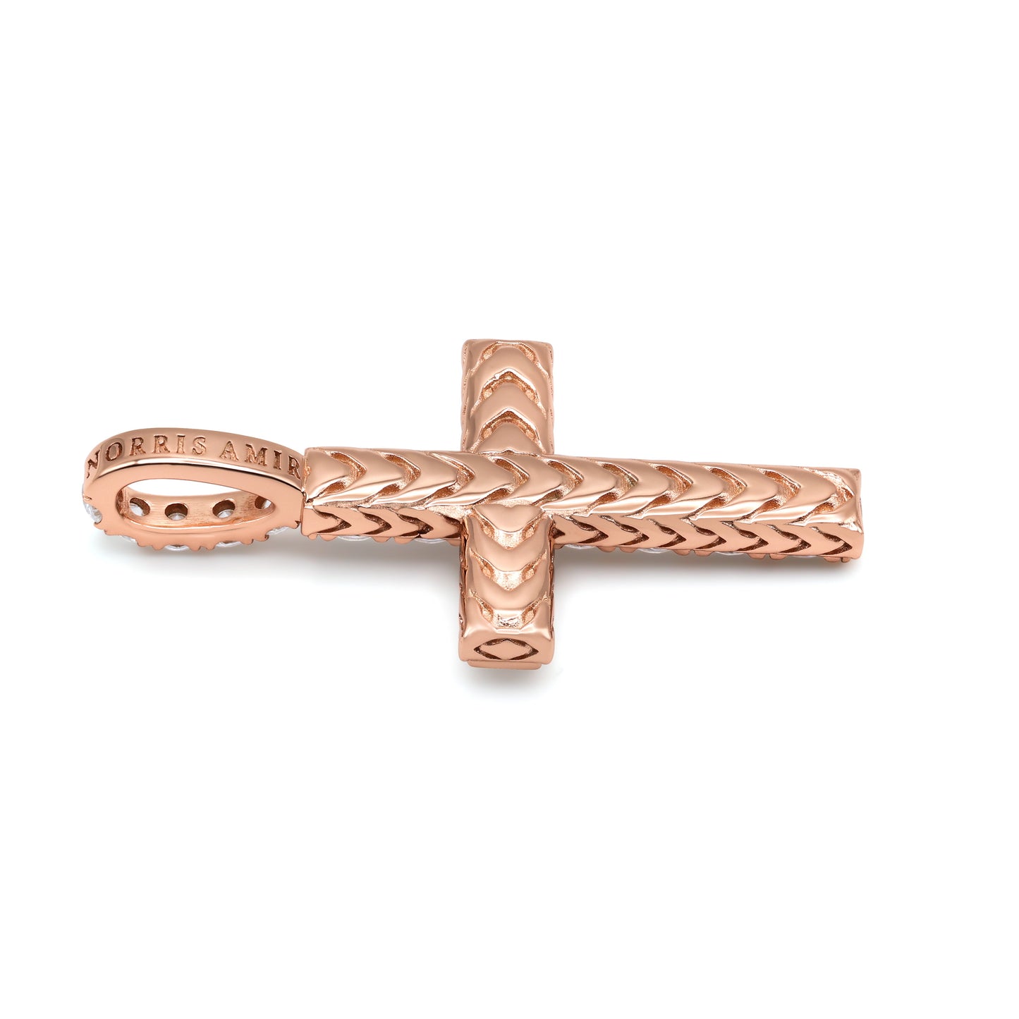 French Pavé Cross Pendant