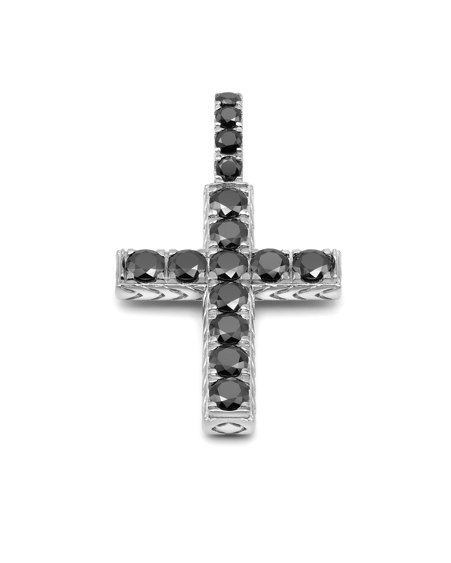 French Pavé Cross Pendant