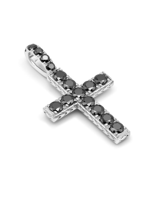 French Pavé Cross Pendant