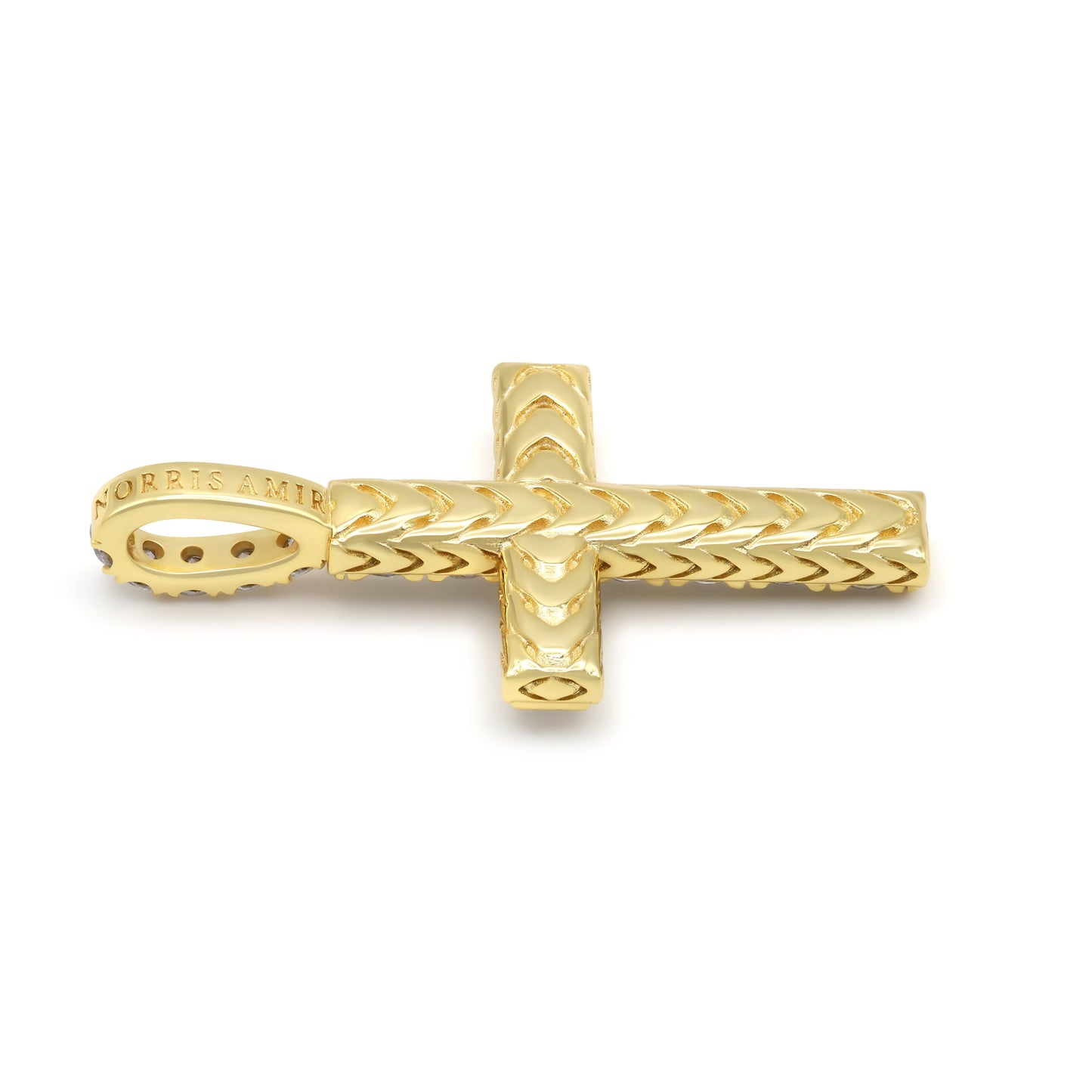 French Pavé Cross Pendant